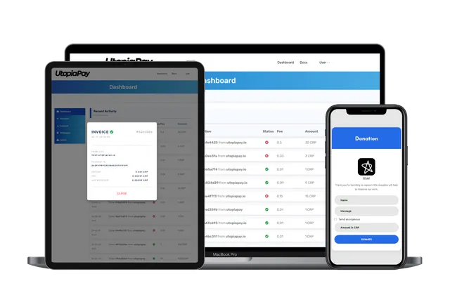 Captura del proyecto Utopiapay.io